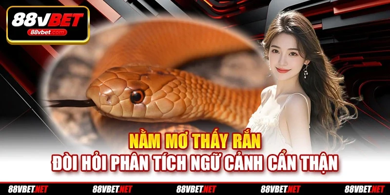 Nằm mơ thấy rắn đòi hỏi phân tích ngữ cảnh cẩn thận